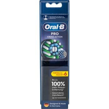 Foto: Oral-B Aufsteckbürsten   schwarz ProCrossAction CleanMaximizer6er