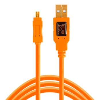 Foto: Tether Tools TetherPro USB 2.0 A to Mini-B 8 pin 15 ORG