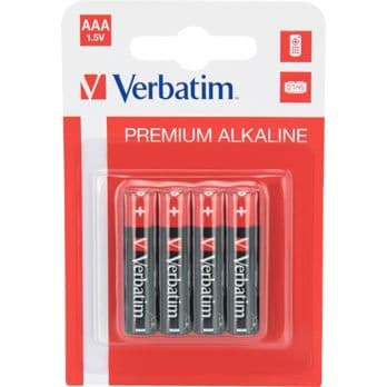 Foto: 1x4 Verbatim Alkaline Batterie Micro AAA LR 03            49920